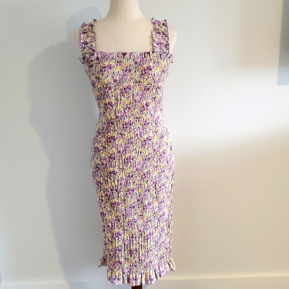 ♡ SNDYS everyday Tina floral dress size 10 Lilac floral